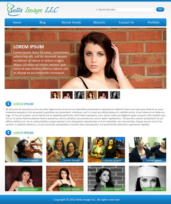 Beauty and Makeup website design