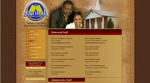 Atlanta Antioch AME Church website re-design