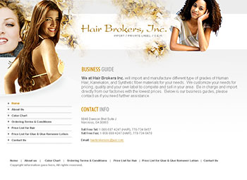 hair website designer