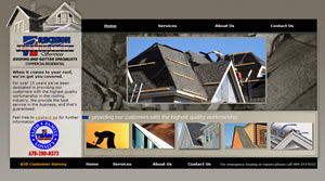 Roofing and Guttering Website Designer, Suwanee, GA - Residential