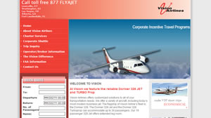 Vision Airlines Website designer