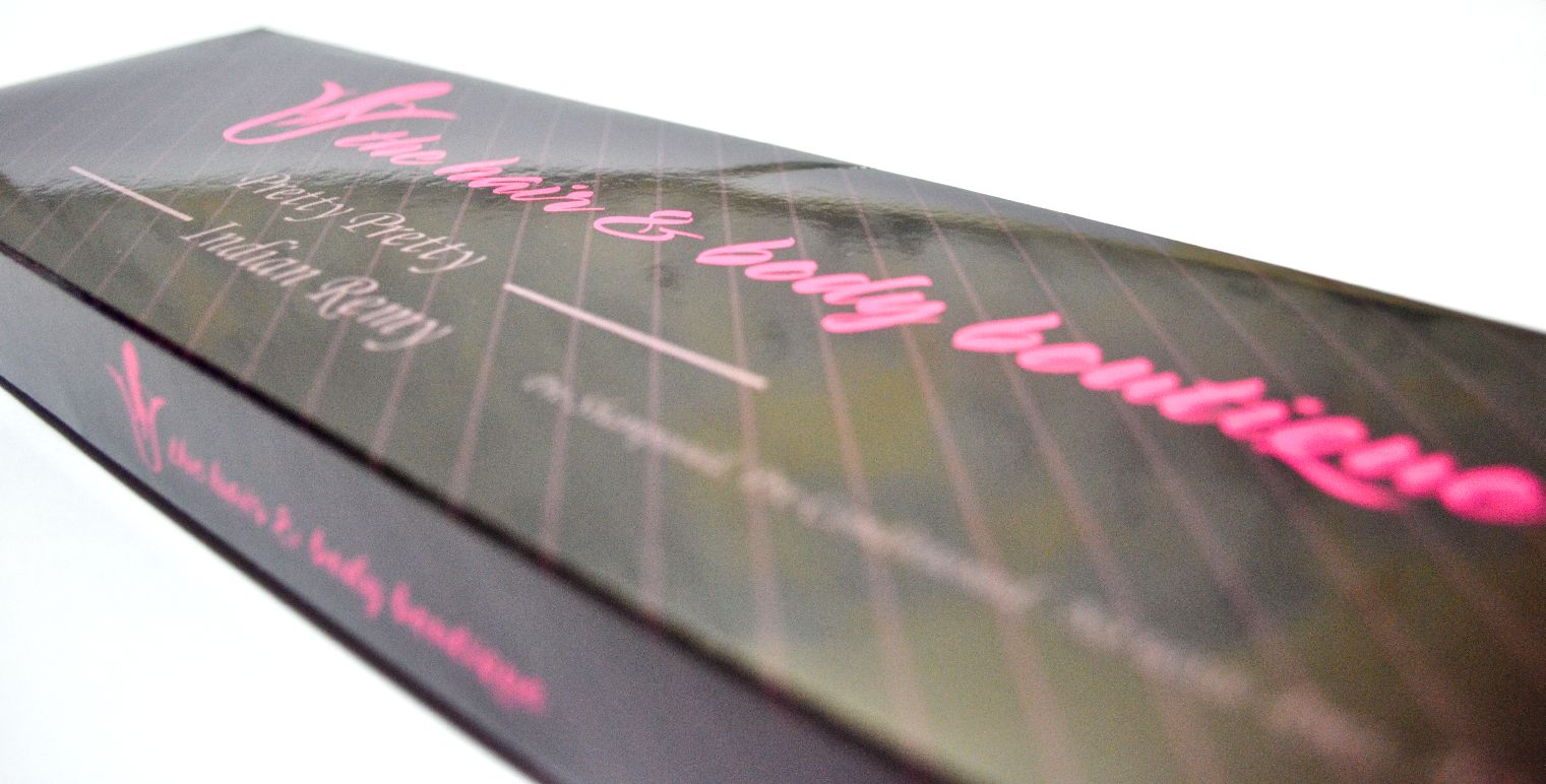 Hair Extensions Box Packaging - The Hair and Body Boutique
