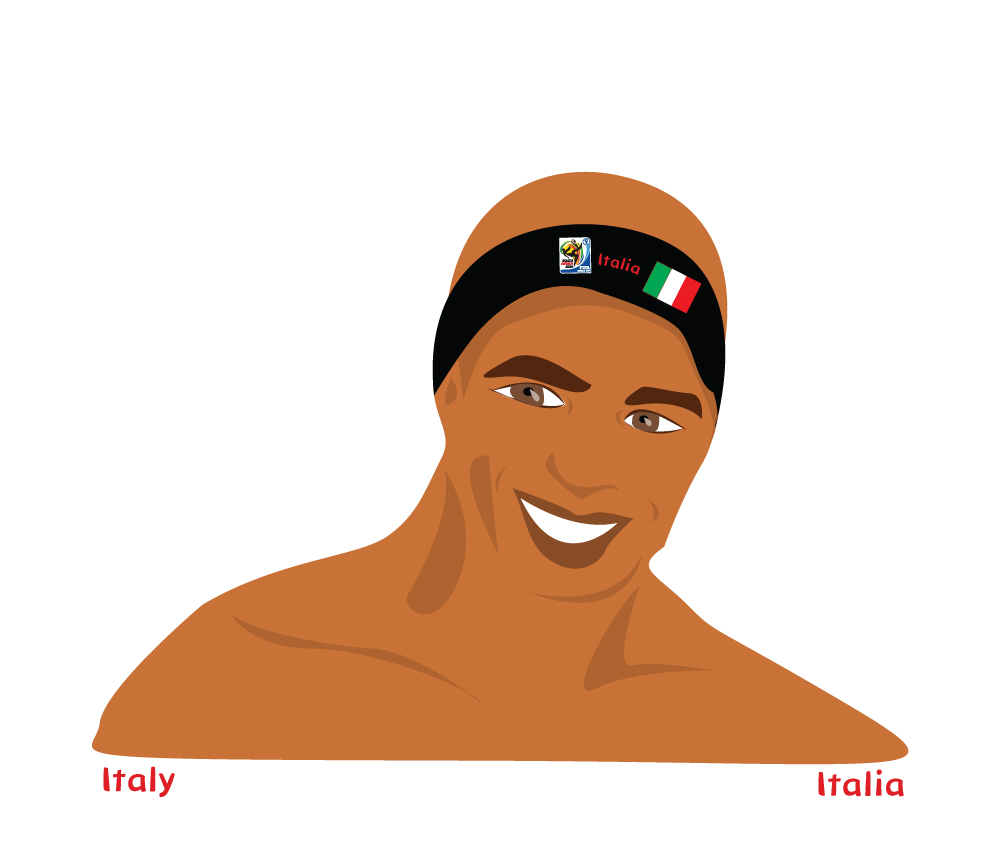 Black Headband Illustration for Italy