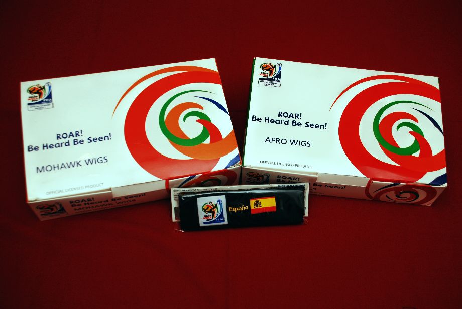Wig Box packaging and Headbands packaging for 2010 FIFA World Cup South Africa