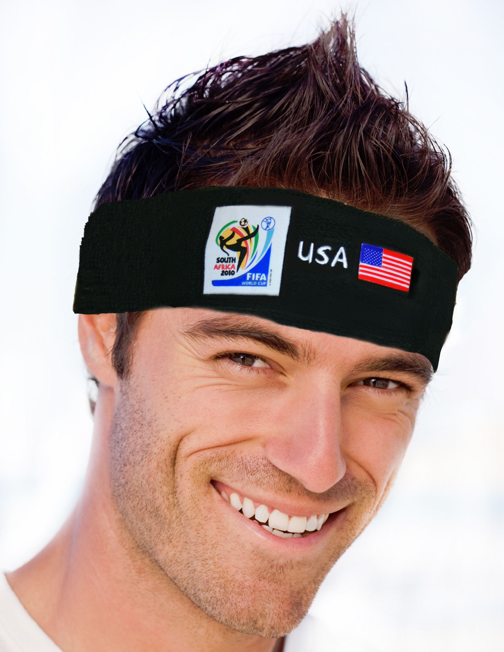 Mock up of Headband on Model for USA