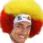 Afro Wig Mock-up on Model for Spain - the 2010 FIFA World Cup™ South Africa Champions