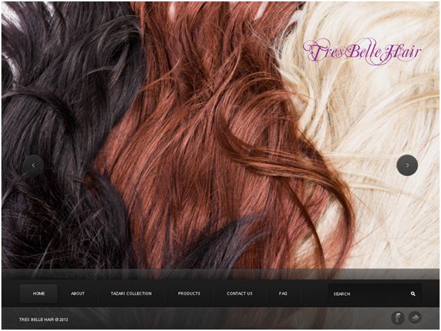 Tres Belle Website Wordpress Hair Site