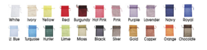 Sheer fabric bags available in 20 colors