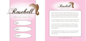 4 x 4 inch square hang tag by hairpackaging.com