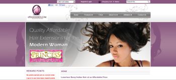 website design for wholesale and retail hair industry products