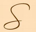 "S" hair lock graphic used for Sanyar Brazilian Hair Extensions logo