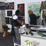 Hair extensions POS display for box packaging. Hector Obeng, London, UK