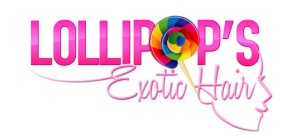 Colorful logo design for Lollipops Exotic Human Hair Company