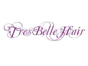 Logo for Tres Belle Hair Company - see their hair extensions brand Tazari which has a matching logo