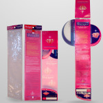 Hair extension packaging with fold out sides using plastic enclosure